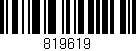 Código de barras (EAN, GTIN, SKU, ISBN): '819619'