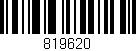 Código de barras (EAN, GTIN, SKU, ISBN): '819620'