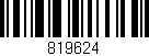 Código de barras (EAN, GTIN, SKU, ISBN): '819624'