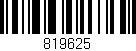 Código de barras (EAN, GTIN, SKU, ISBN): '819625'