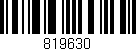 Código de barras (EAN, GTIN, SKU, ISBN): '819630'