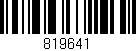 Código de barras (EAN, GTIN, SKU, ISBN): '819641'