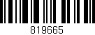 Código de barras (EAN, GTIN, SKU, ISBN): '819665'