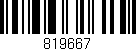 Código de barras (EAN, GTIN, SKU, ISBN): '819667'