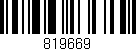 Código de barras (EAN, GTIN, SKU, ISBN): '819669'