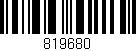 Código de barras (EAN, GTIN, SKU, ISBN): '819680'