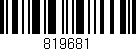 Código de barras (EAN, GTIN, SKU, ISBN): '819681'