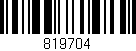 Código de barras (EAN, GTIN, SKU, ISBN): '819704'