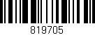 Código de barras (EAN, GTIN, SKU, ISBN): '819705'