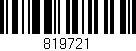 Código de barras (EAN, GTIN, SKU, ISBN): '819721'