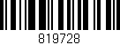 Código de barras (EAN, GTIN, SKU, ISBN): '819728'