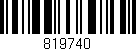 Código de barras (EAN, GTIN, SKU, ISBN): '819740'