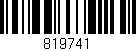 Código de barras (EAN, GTIN, SKU, ISBN): '819741'