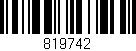 Código de barras (EAN, GTIN, SKU, ISBN): '819742'