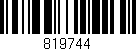 Código de barras (EAN, GTIN, SKU, ISBN): '819744'