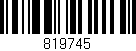 Código de barras (EAN, GTIN, SKU, ISBN): '819745'
