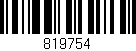 Código de barras (EAN, GTIN, SKU, ISBN): '819754'