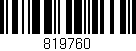 Código de barras (EAN, GTIN, SKU, ISBN): '819760'