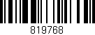 Código de barras (EAN, GTIN, SKU, ISBN): '819768'