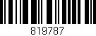 Código de barras (EAN, GTIN, SKU, ISBN): '819787'