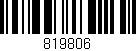 Código de barras (EAN, GTIN, SKU, ISBN): '819806'
