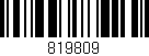 Código de barras (EAN, GTIN, SKU, ISBN): '819809'