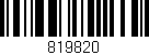 Código de barras (EAN, GTIN, SKU, ISBN): '819820'