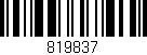 Código de barras (EAN, GTIN, SKU, ISBN): '819837'