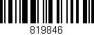 Código de barras (EAN, GTIN, SKU, ISBN): '819846'