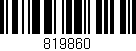 Código de barras (EAN, GTIN, SKU, ISBN): '819860'