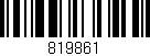 Código de barras (EAN, GTIN, SKU, ISBN): '819861'