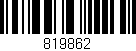 Código de barras (EAN, GTIN, SKU, ISBN): '819862'