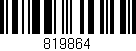 Código de barras (EAN, GTIN, SKU, ISBN): '819864'
