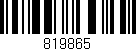 Código de barras (EAN, GTIN, SKU, ISBN): '819865'
