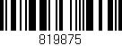 Código de barras (EAN, GTIN, SKU, ISBN): '819875'