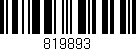 Código de barras (EAN, GTIN, SKU, ISBN): '819893'