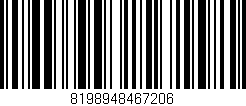 Código de barras (EAN, GTIN, SKU, ISBN): '8198948467206'