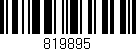 Código de barras (EAN, GTIN, SKU, ISBN): '819895'