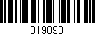 Código de barras (EAN, GTIN, SKU, ISBN): '819898'