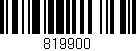 Código de barras (EAN, GTIN, SKU, ISBN): '819900'