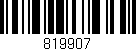 Código de barras (EAN, GTIN, SKU, ISBN): '819907'