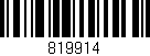 Código de barras (EAN, GTIN, SKU, ISBN): '819914'