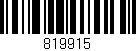 Código de barras (EAN, GTIN, SKU, ISBN): '819915'