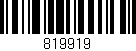 Código de barras (EAN, GTIN, SKU, ISBN): '819919'