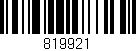 Código de barras (EAN, GTIN, SKU, ISBN): '819921'