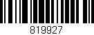 Código de barras (EAN, GTIN, SKU, ISBN): '819927'