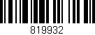 Código de barras (EAN, GTIN, SKU, ISBN): '819932'