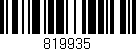 Código de barras (EAN, GTIN, SKU, ISBN): '819935'