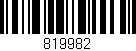 Código de barras (EAN, GTIN, SKU, ISBN): '819982'