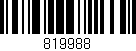 Código de barras (EAN, GTIN, SKU, ISBN): '819988'